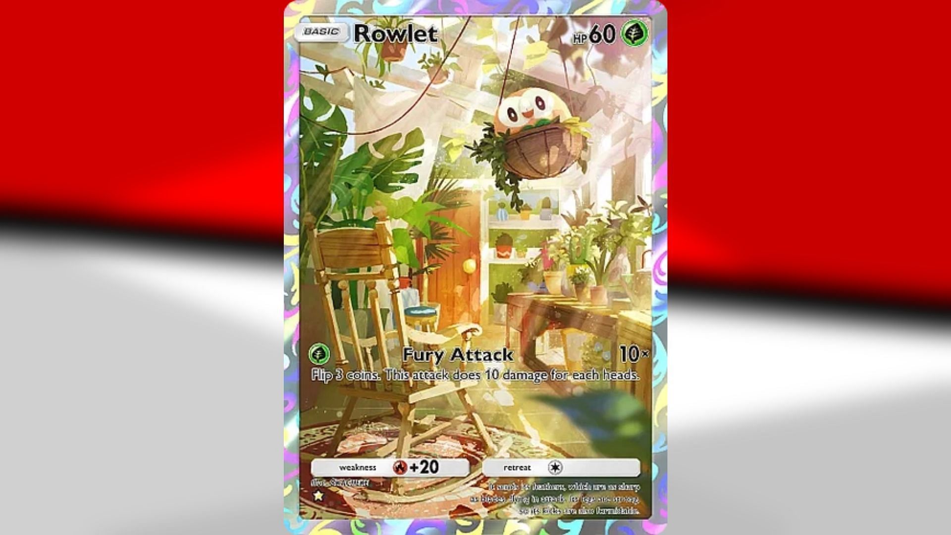 Full art Rowlet in Extradimensional Crisis (Image via TPC)